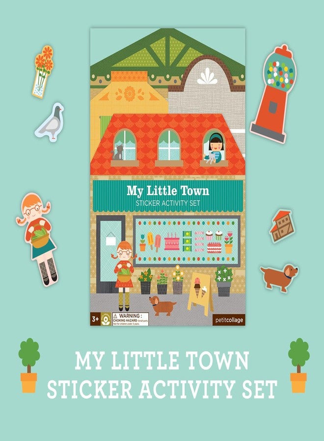 بيتي كولاج كتاب أنشطة ملصقات الكولاج الصغير، مدينتي الصغيرة - كتاب ملصقات عملاق قابل للطي للأطفال، يتضمن أكثر من 100 ملصق قابل لإعادة الاستخدام - ألعاب أنشطة للأعمار من 4 سنوات فما فوق - Image 5